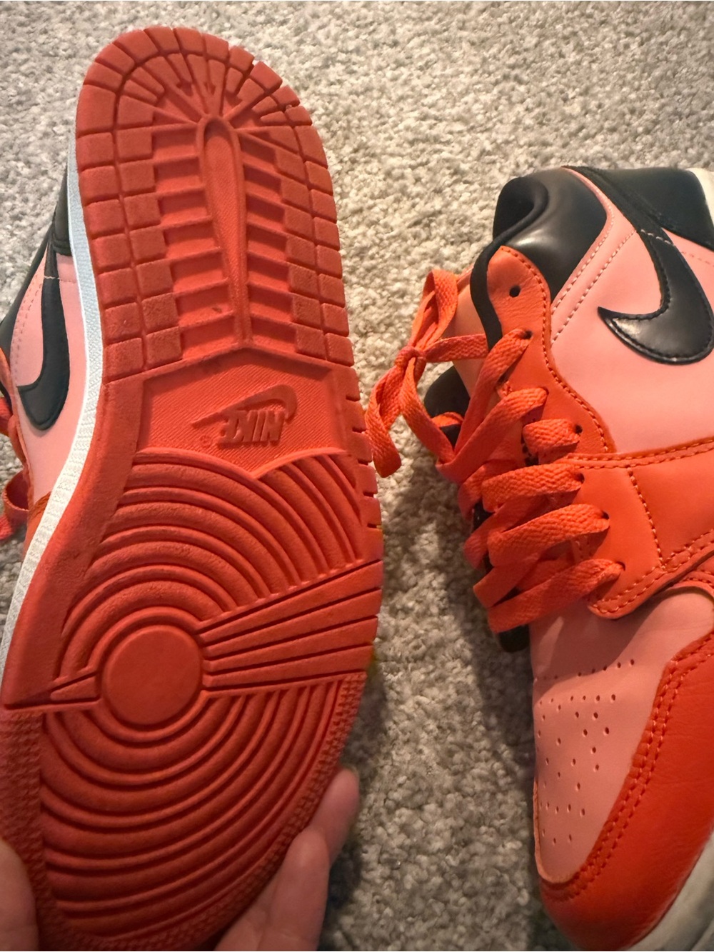 Nike Women's Sneakers - Pink, Orange, Black - Picture 2 of 3